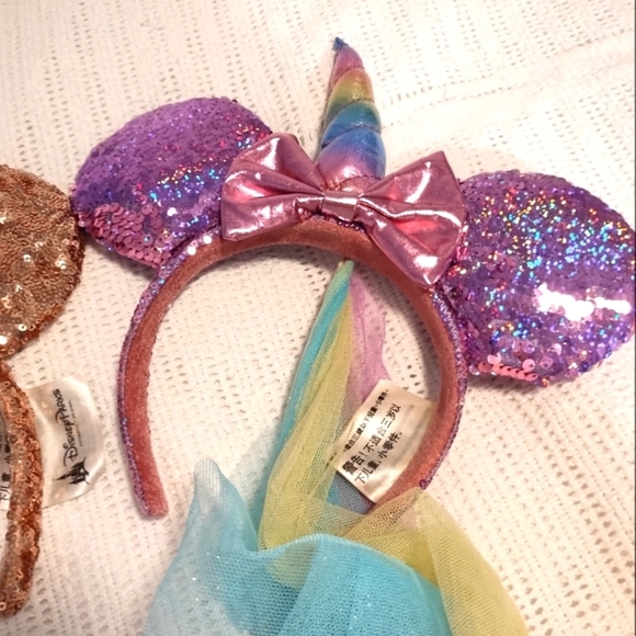 Set (2) Disney Sequined  Ears Head band for Adults - Picture 5 of 11